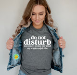DO NOT DISTURB