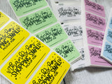 THANK YOU FOR SHOPPING SMALL PICKUP FOR: -- 50 COUNT