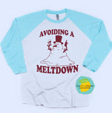 AVOIDING A MELTDOWN RTS WHITE/BURGUNDY INK