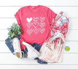 9 HEARTS SCREEN PRINT