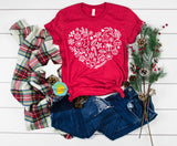 CHRISTMAS HEART RED OR WHITE