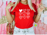 9 HEARTS SCREEN PRINT