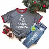 JOY LOVE PEACE BELIEVE RTS